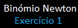 Bin�mio de Newton